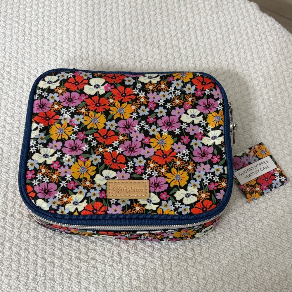 Brighton Multicolor Floral Travel Jewelry Case